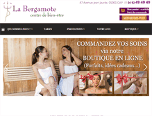 Tablet Screenshot of centre-bergamote.com